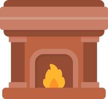 conception d'icône créative de cheminée vecteur