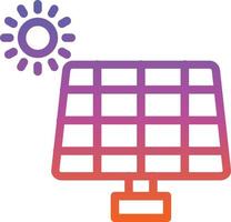 conception d'icône de vecteur de panneau solaire