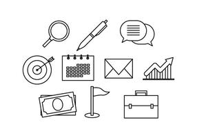Free Business Line Icon Vector