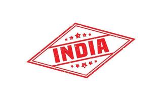 Caoutchouc de timbre de l'Inde avec style grunge sur fond blanc vecteur