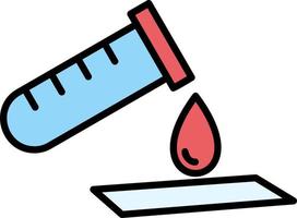 conception d'icône créative de test sanguin vecteur