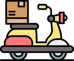 conception d'icône créative de vélo de livraison vecteur