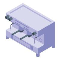 vecteur isométrique d'icône de machine à café. café de la rue