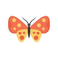 icône de papillon sauvage vecteur isolé plat