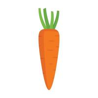 vitamine carotte icône vecteur isolé plat