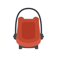 icône de rehausseur de siège de voiture pour bébé vecteur isolé plat