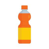 icône de soda à l'orange vecteur isolé plat