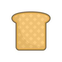 sandwich toast icône vecteur isolé plat
