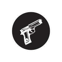 vecteur de logo de pistolet