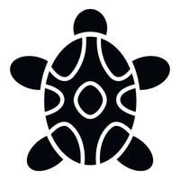 icône de tortue tribale, style simple vecteur