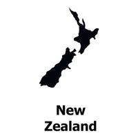 icône de carte de la nouvelle-zélande, style simple vecteur