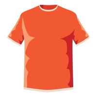 icône de maillot de football orange, style cartoon vecteur