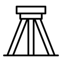 vecteur de contour d'icône de support d'art. cours de céramique