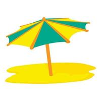 icône de parasol, style cartoon vecteur