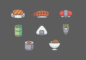 Vector de couleurs Temaki Glyph