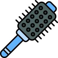 conception d'icône créative brosse à cheveux vecteur