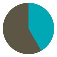 infographie de diagramme gris rond, style plat vecteur