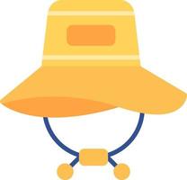 conception d'icône créative de chapeau de soleil vecteur