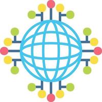 conception d'icônes créatives de réseau mondial vecteur