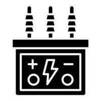 icône de glyphe de transformateur vecteur