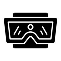 icône de glyphe stéréoscopique vecteur