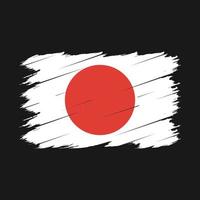 brosse drapeau japon vecteur