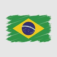 brosse drapeau du brésil vecteur