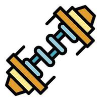 vecteur de contour de couleur d'icône de vilebrequin