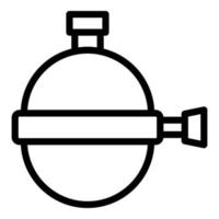 vecteur de contour d'icône de système d'osmose inverse. filtre à eau