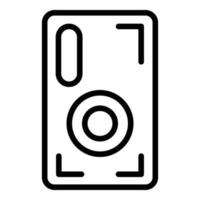 vecteur de contour d'icône de boîtier de téléphone crash. couverture mobile
