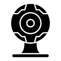 icône de glyphe de webcam vecteur