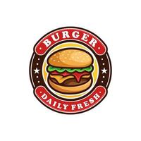 création de vecteur de logo burger