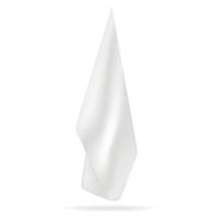 maquette de serviette blanche, style réaliste vecteur