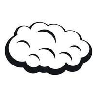 icône de nuage, style simple vecteur