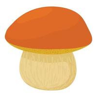 icône boletus edulis, style dessin animé vecteur