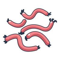 icône d'escherichia coli, style dessin animé vecteur