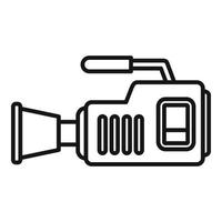 vecteur de contour d'icône de caméscope vidéo. caméra de cinéma