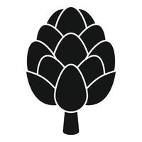 Vecteur simple d'icône d'artichaut d'épicerie. nourriture végétale