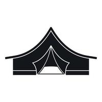 icône de tente touristique, style simple vecteur