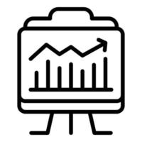 vecteur de contour d'icône de bannière d'affaires. entreprise d'équipe