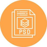 conception d'icône créative de fichier psd vecteur