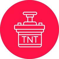 conception d'icône créative tnt vecteur