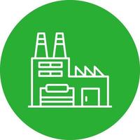 conception d'icône créative usine de recyclage vecteur