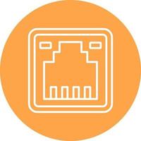 conception d'icône créative lan vecteur