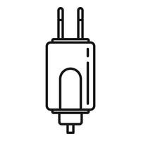 vecteur de contour d'icône de chargeur de smartphone. charge de la batterie