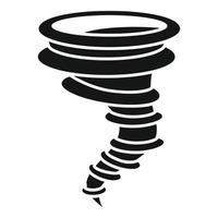 vecteur simple d'icône de tornade. climat mondial