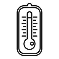 vecteur de contour d'icône de température de réchauffement. climat mondial