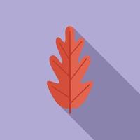 vecteur plat d'icône de feuille rouge. feuille d'automne
