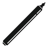 vecteur simple d'icône de stylo d'art. outil d'encre