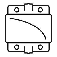 vecteur de contour d'icône de régulateur de tension de l'industrie. stabilisateur de puissance